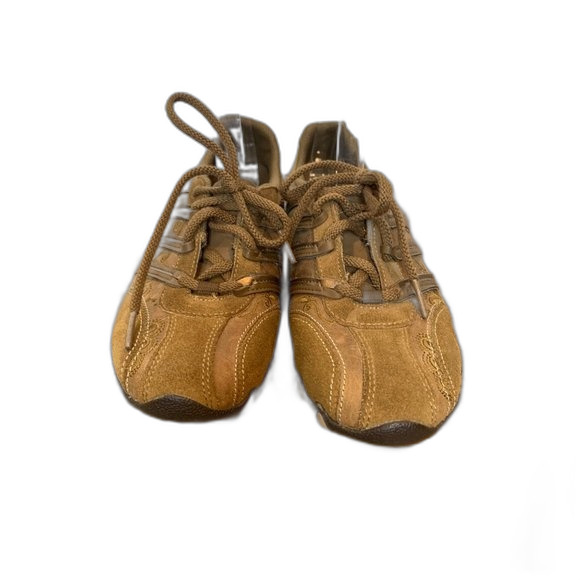 Skechers Womens 6 Brown Lace Up Athleisure Shoes - Picture 4 of 6